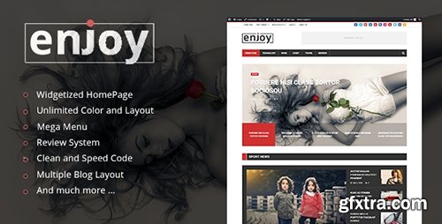 ThemeForest - Enjoy v1.0 - WordPress Magazine and Blog Theme - 14257874