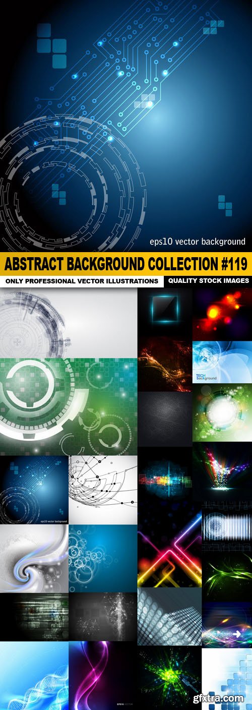 Abstract Background Collection #119 - 25 Vector