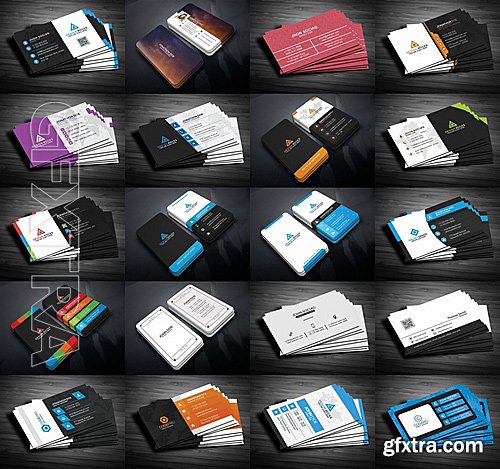 CM - 100 Modern BusinessCards Mega Bundle 596025