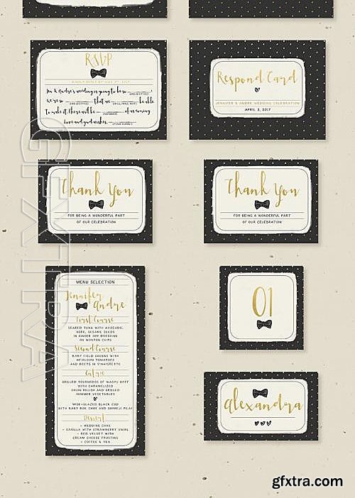 CM - Sweet Polka Dots Wedding Invitation 595510