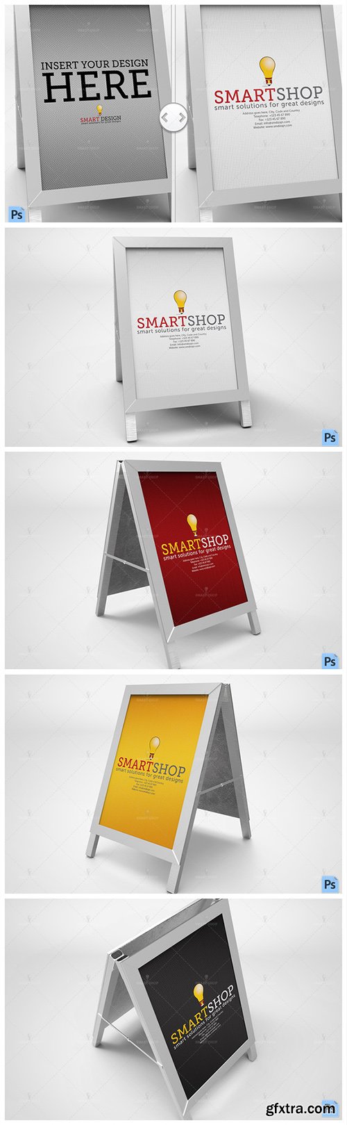 Poster Stand Display Mockup - CM 559194