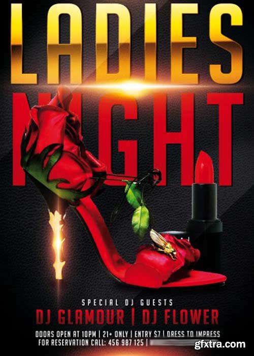 Ladies Night V17 PSD Flyer Template