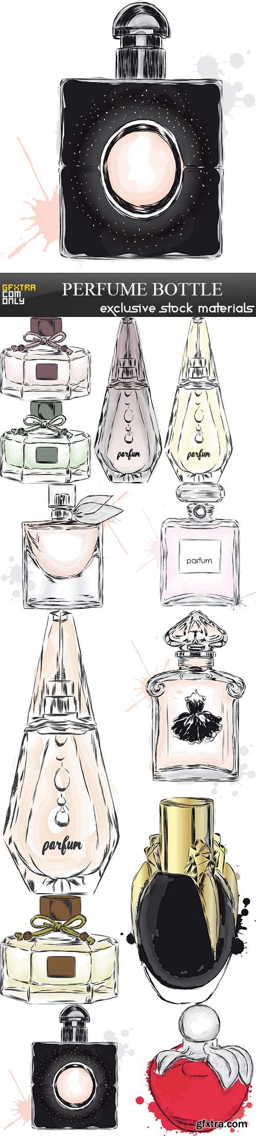 Perfume bottle, 12  x  EPS