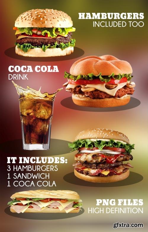 CreativeMarket Burger Fast Food Flyer Restaurant 244842