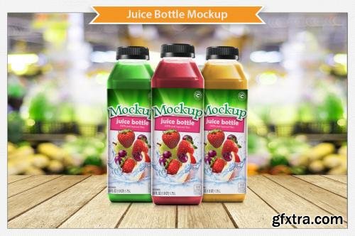 CreativeMarket Juice Bottle Mockup 288284