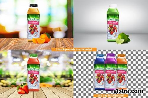 CreativeMarket Juice Bottle Mockup 288284