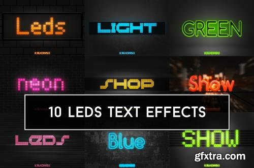 CreativeMarket LEDs Lights Text Effects 242282