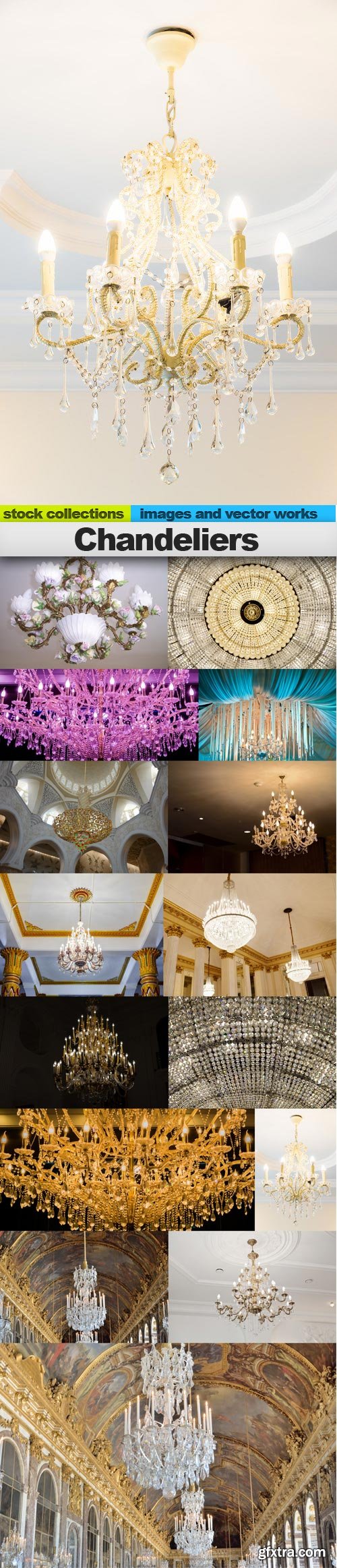 Chandeliers, 15 x UHQ JPEG