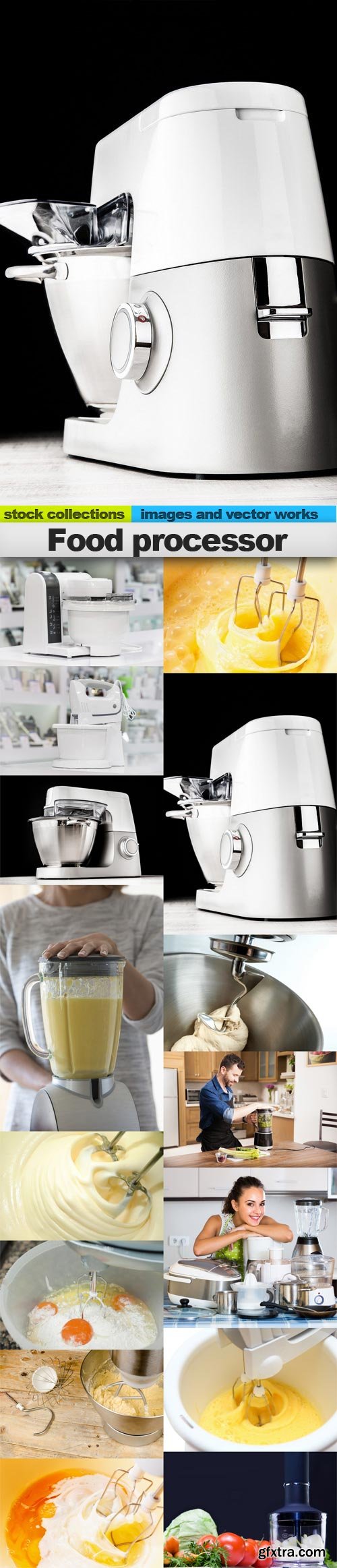 Food processor, 15 x UHQ JPEG