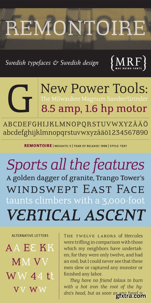 Remontoire Font Family $79