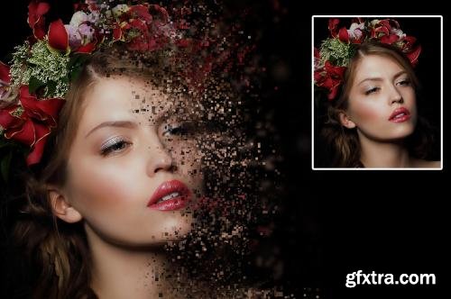 CreativeMarket Pixel Dispersion - Ps Action 280046