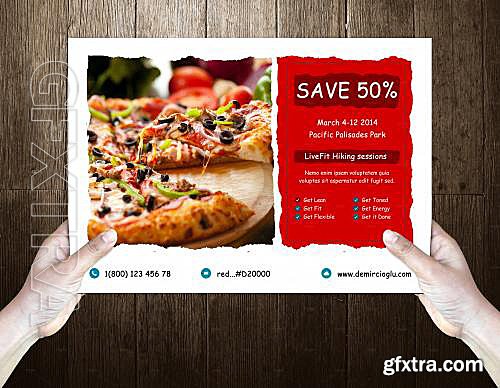 CM - Dominos Post Card Template 589720