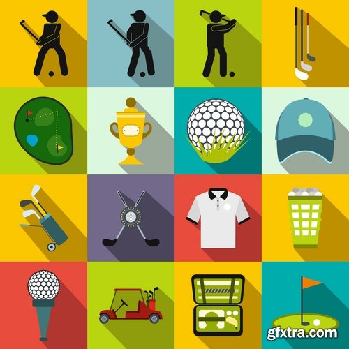 Sports icon collection different sports vector image 25 EPS