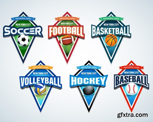 Sports icon collection different sports vector image 25 EPS