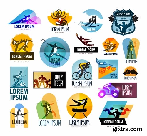 Sports icon collection different sports vector image 25 EPS