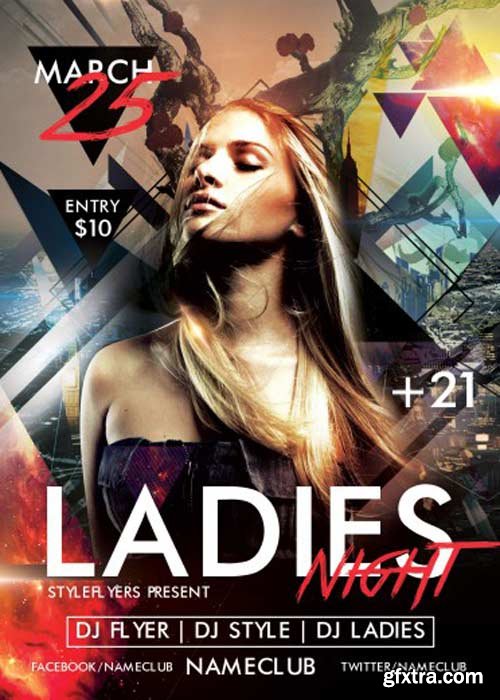 Ladies Night V18 PSD Flyer Template