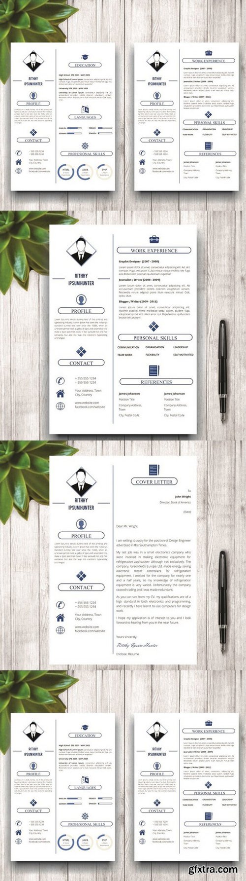 CM - Simple Resume Template With Photo 589832