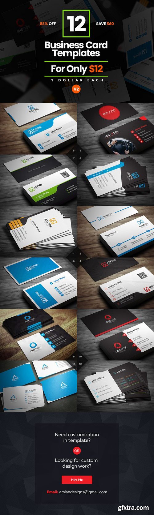 CM - 12 Business Card Bundle v2 589842