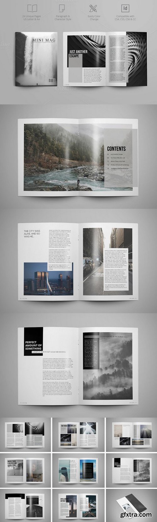 CM - MINI MAG Magazine InDesign template 591118