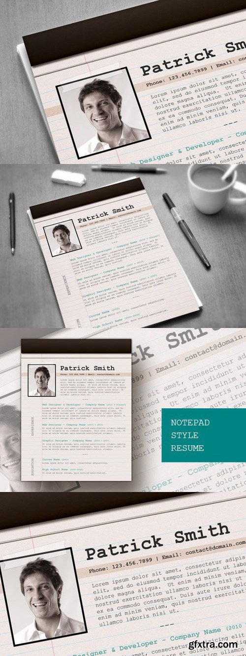 CM - Notepad Style Resume 31428