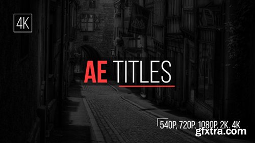 Videohive AE Titles 15131143