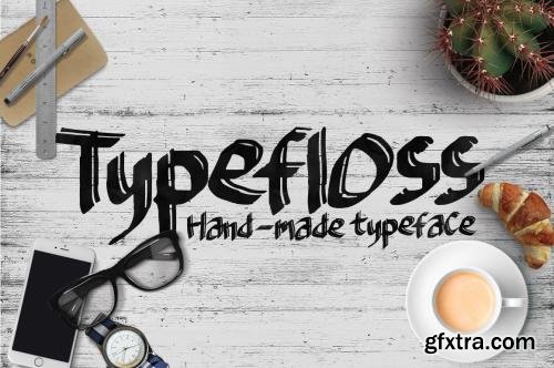 CreativeMarket Typefloss Handmade Typeface 602139