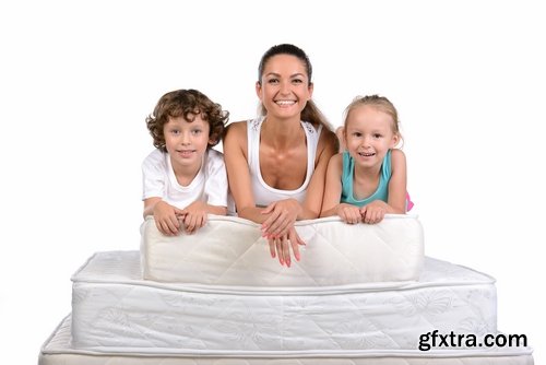 Collection mattress on bed rest people woman man family 25 HQ Jpeg