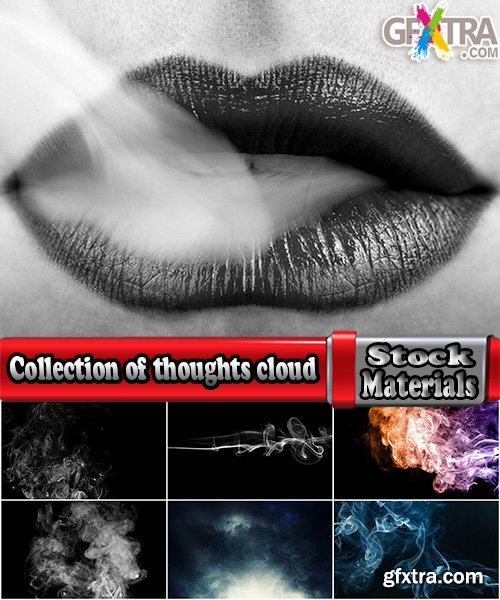 Collection of thoughts cloud pairs background is texture 25 HQ Jpeg