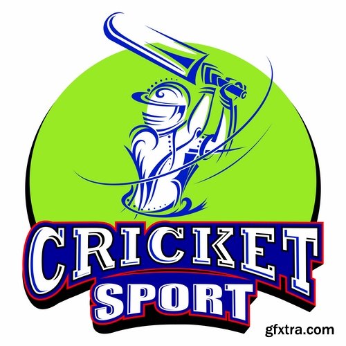 Collection of stick cricket ball championship competition 25 EPS