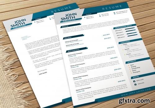 CreativeMarket Dynamic CV-Resume and Cover Letter 601966