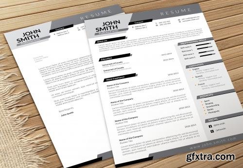 CreativeMarket Dynamic CV-Resume and Cover Letter 601966