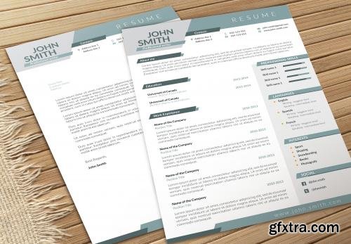 CreativeMarket Dynamic CV-Resume and Cover Letter 601966