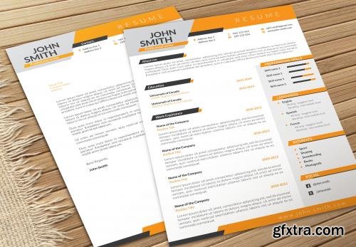 CreativeMarket Dynamic CV-Resume and Cover Letter 601966