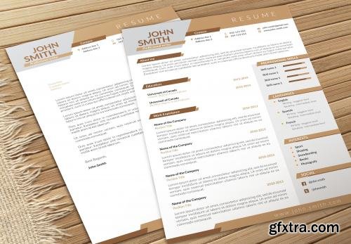 CreativeMarket Dynamic CV-Resume and Cover Letter 601966