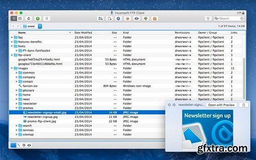 Vicomsoft FTP Client 5.5 (Mac OS X)