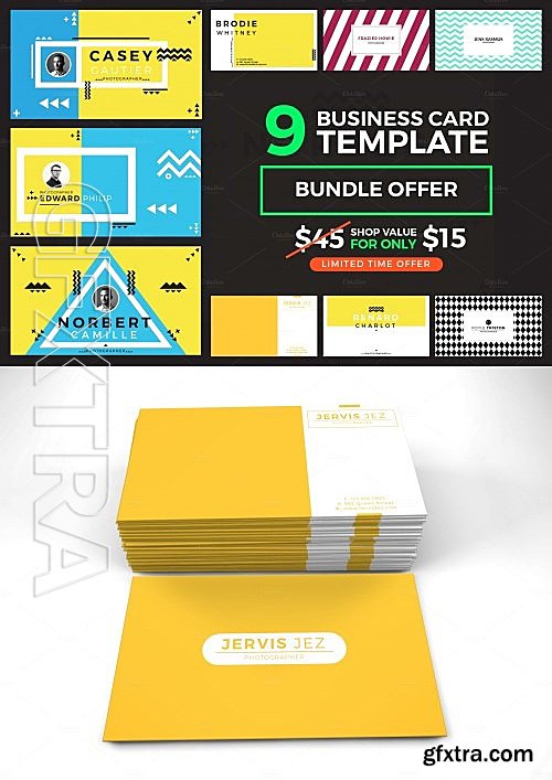 CM - 9 Beautiful Business Card Bundle 601179