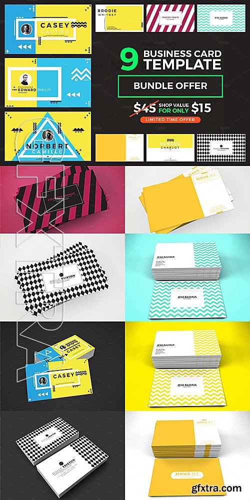 CM - 9 Beautiful Business Card Bundle 601179