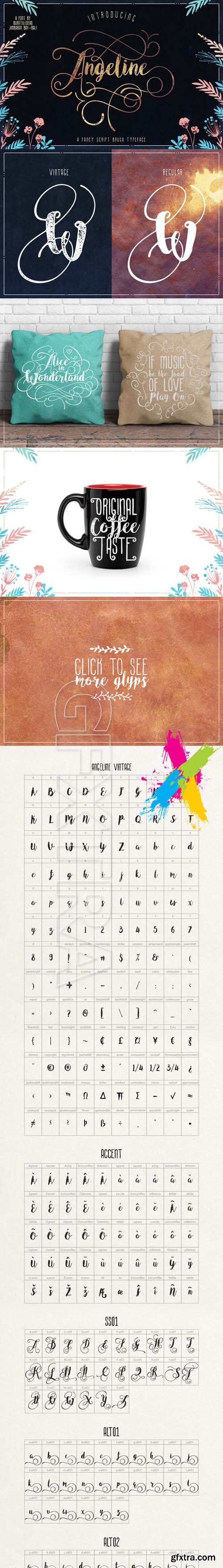 CM - Angeline Font + SWASHES 605226