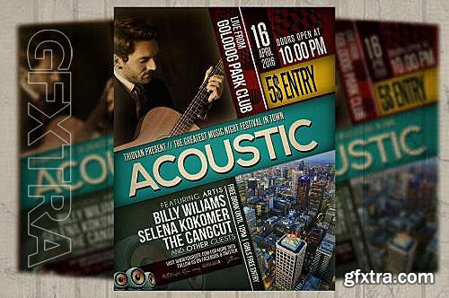 CM - Acoustic Music Flyer Poster 595261