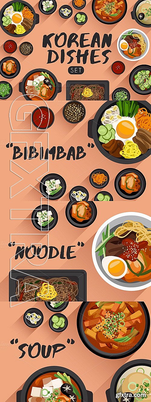 CM - Big Set of Korean Cuisine 594378