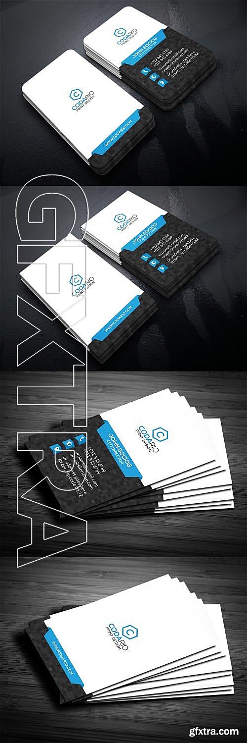 CM - Modern Vertical Business Card 595265