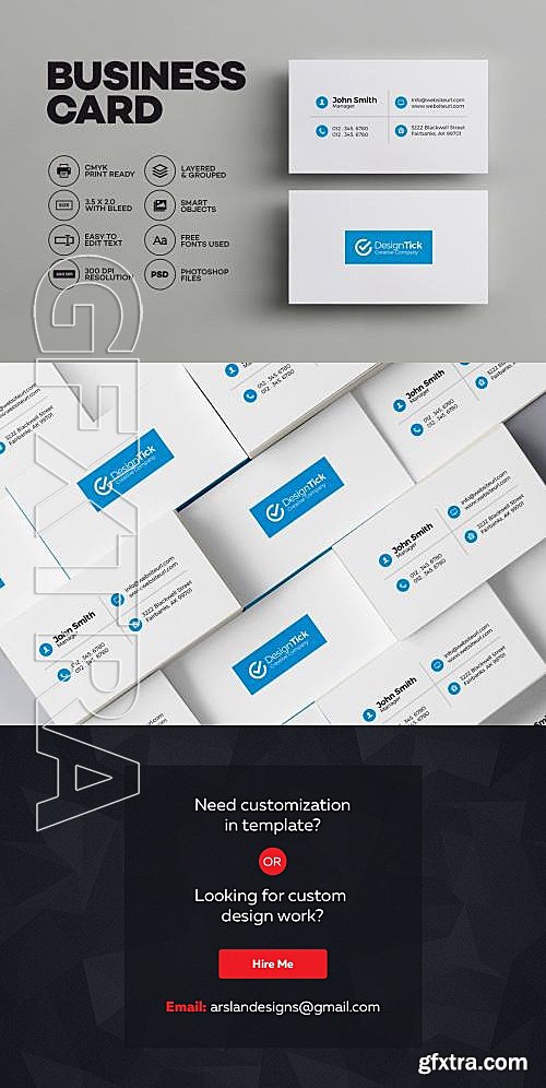 CM - Simple Clean Business Card 595733