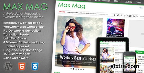 ThemeForest - Max Mag v2.6 - Responsive Wordpress Magazine Theme - 3103810