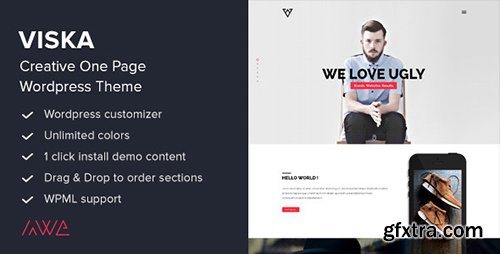 ThemeForest - Viska v1.7 - Creative One Page WordPress Theme - 8975914