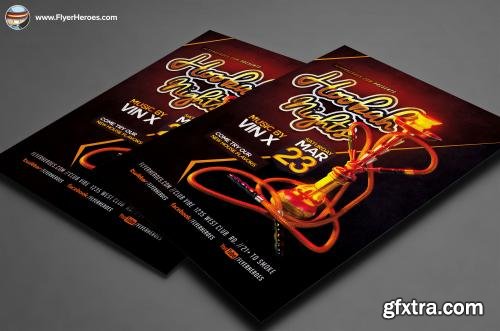 CreativeMarket Hookah Nights Flyer Template 2 602096