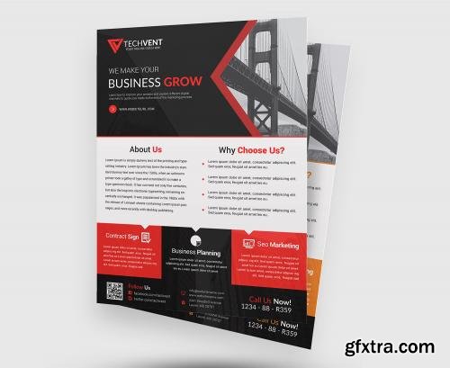 CreativeMarket Real Estate Corporate Flyer Template 596145