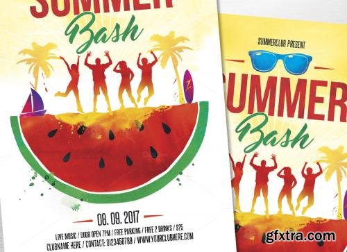 CreativeMarket Summer Bash Flyer template 602189