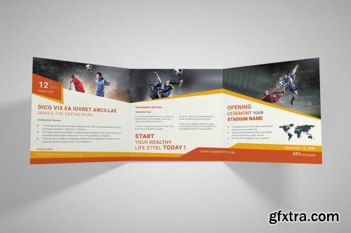 CreativeMarket Square Sport Trifold Brochure 602348