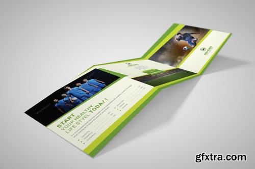 CreativeMarket Square Sport Trifold Brochure 602348