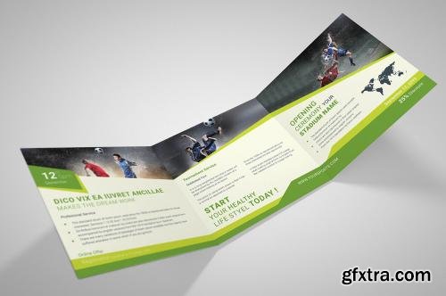 CreativeMarket Square Sport Trifold Brochure 602348